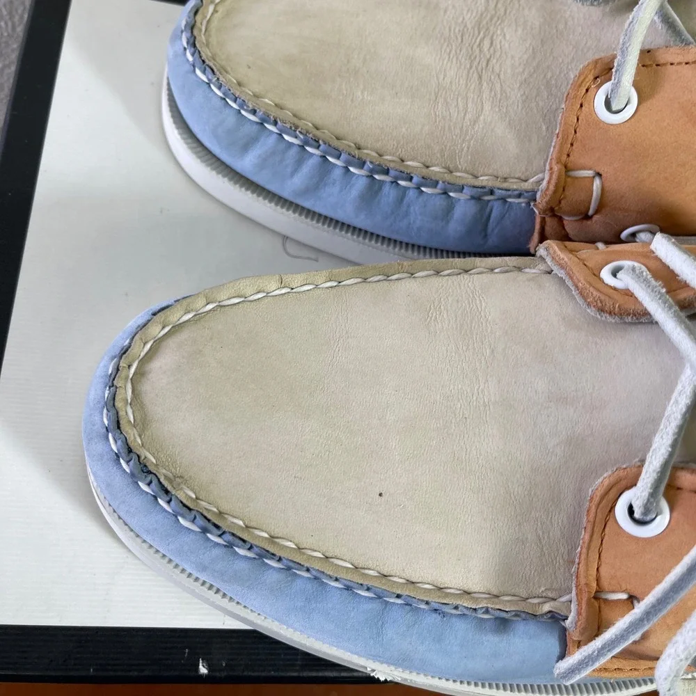 Sebago Docksides Portland Spinnaker Boat Shoe Multi Color Leather Men's 11 M